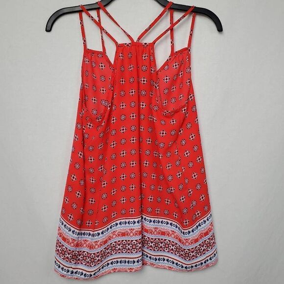 Pink Rose Medium Red Floral Top - Picture 3 of 6